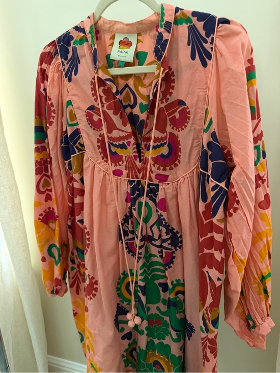 FARM Rio Dresses & Skirts - FARM Rio Pink Multi Heart & Floral Print Dress